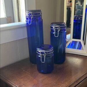 Cobalt Canister Set